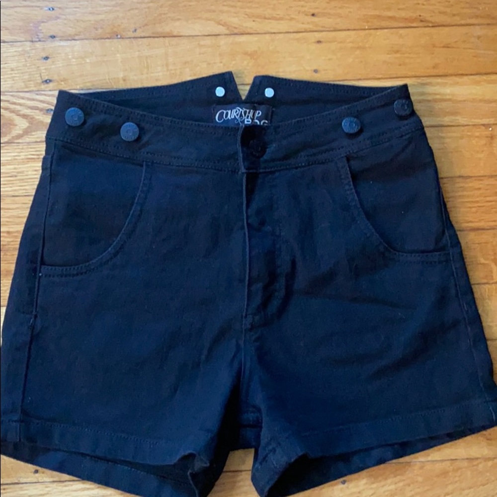 Courtshop BDG high waisted black denim shorts